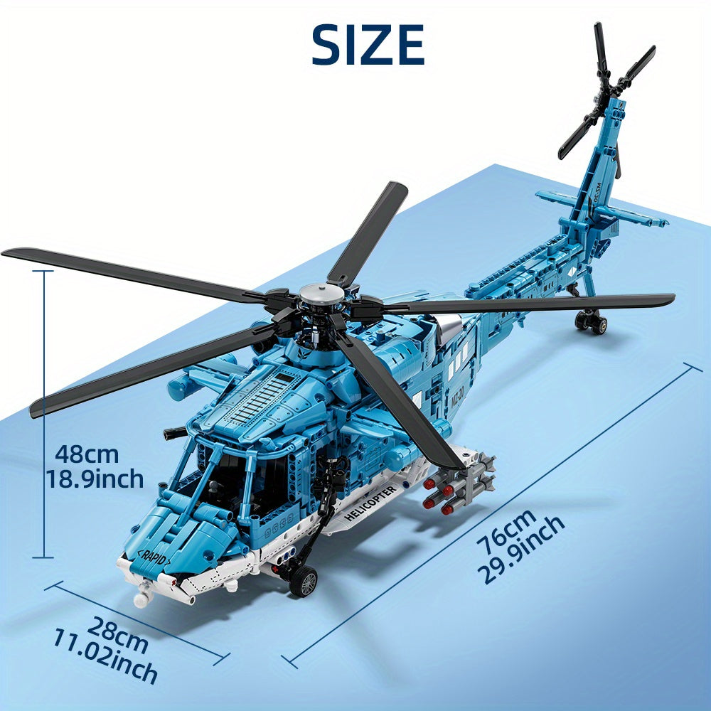 Gedetailleerde Helikopter Bouwset – Technisch en Realistisch