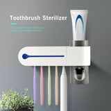 UV Licht Tandenborstel Sterilisator & Tandpasta Dispenser