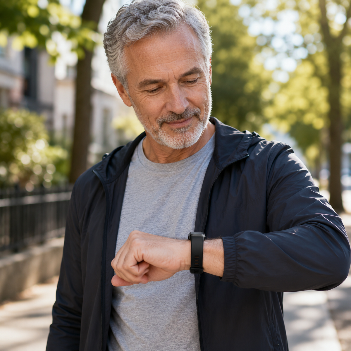 Slimme armband met bloeddrukmeter, ECG, hartslag, zuurstofverzadiging en slaaptracker - goedgekeurd door FDA