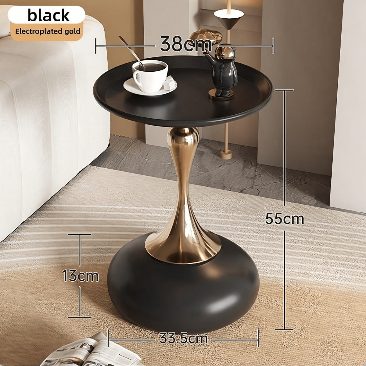 Ningqin Gouden-Witte Zijkast – Compact en Chic Design