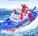 Sandsberg Marine Brandweerschip voor jongens van 3 tot 6 jaar, simulatiemodel van een snelboot.