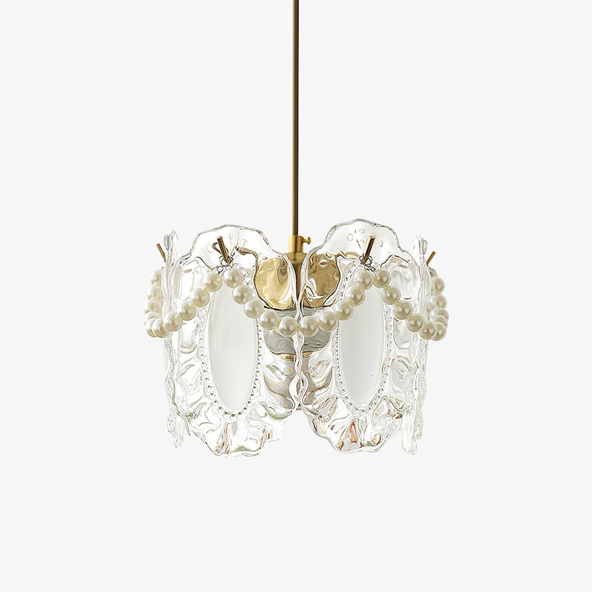 Bloemen Glas Hanglamp - Elegant Design