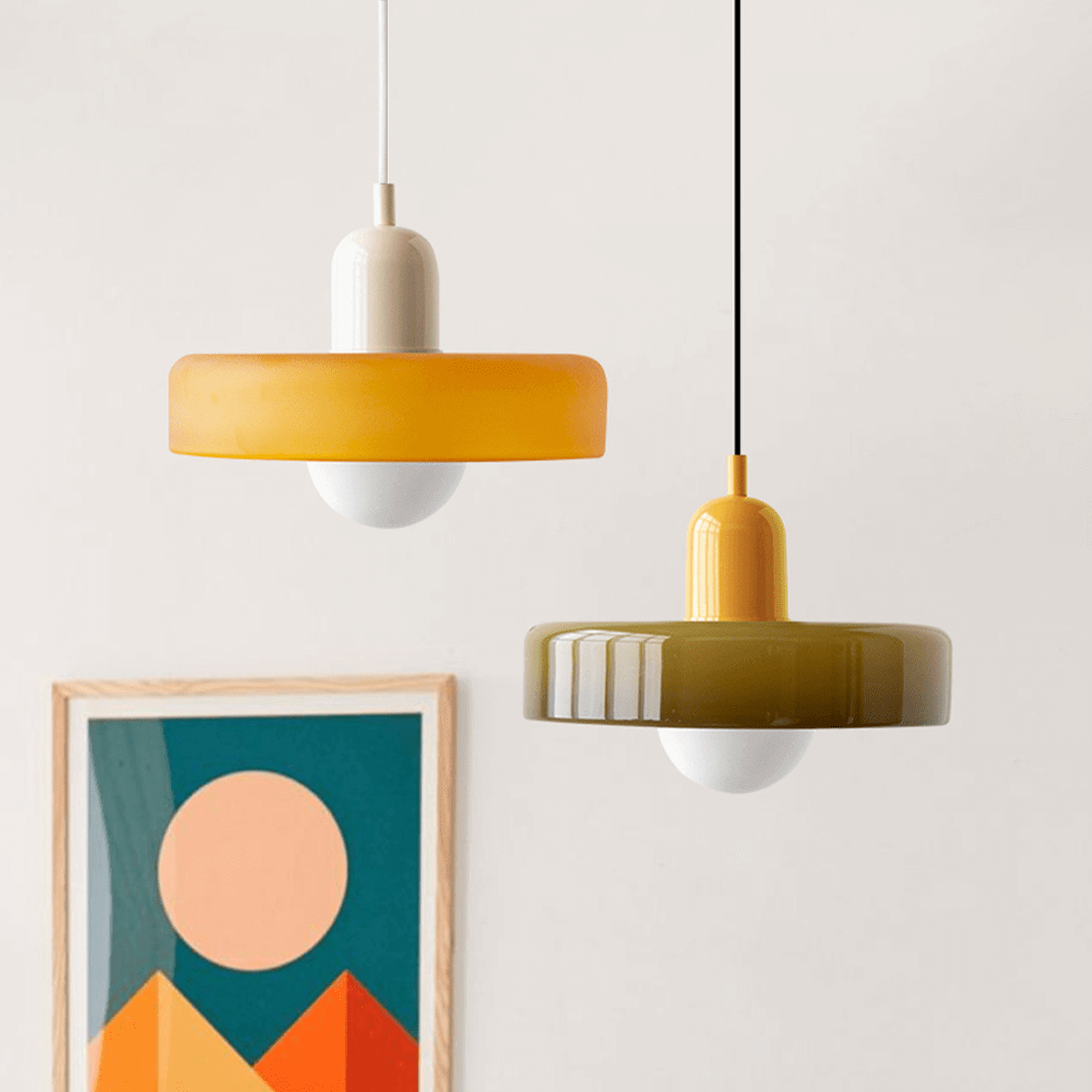 Kleurrijke Glas Hanglamp - Modern Design