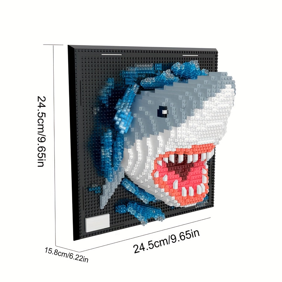 Creatieve 3D Muurkunst Bouwstenen – Haai en Arend Collectie