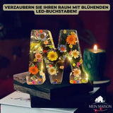FloraLetter - Bloemenlampenletters van hars