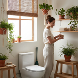 PureBrush | Elegante WC-borstel met antibacterieel siliconen hoofd