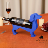 Wijnfleshouder Teckel CorkHound | Origineel Ontwerp | Stevig & Decoratief | Voor 375–500 ml
