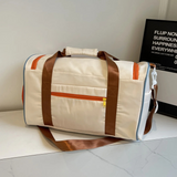 Lichte Duffeltas met Kleurblokken - FlexaBag