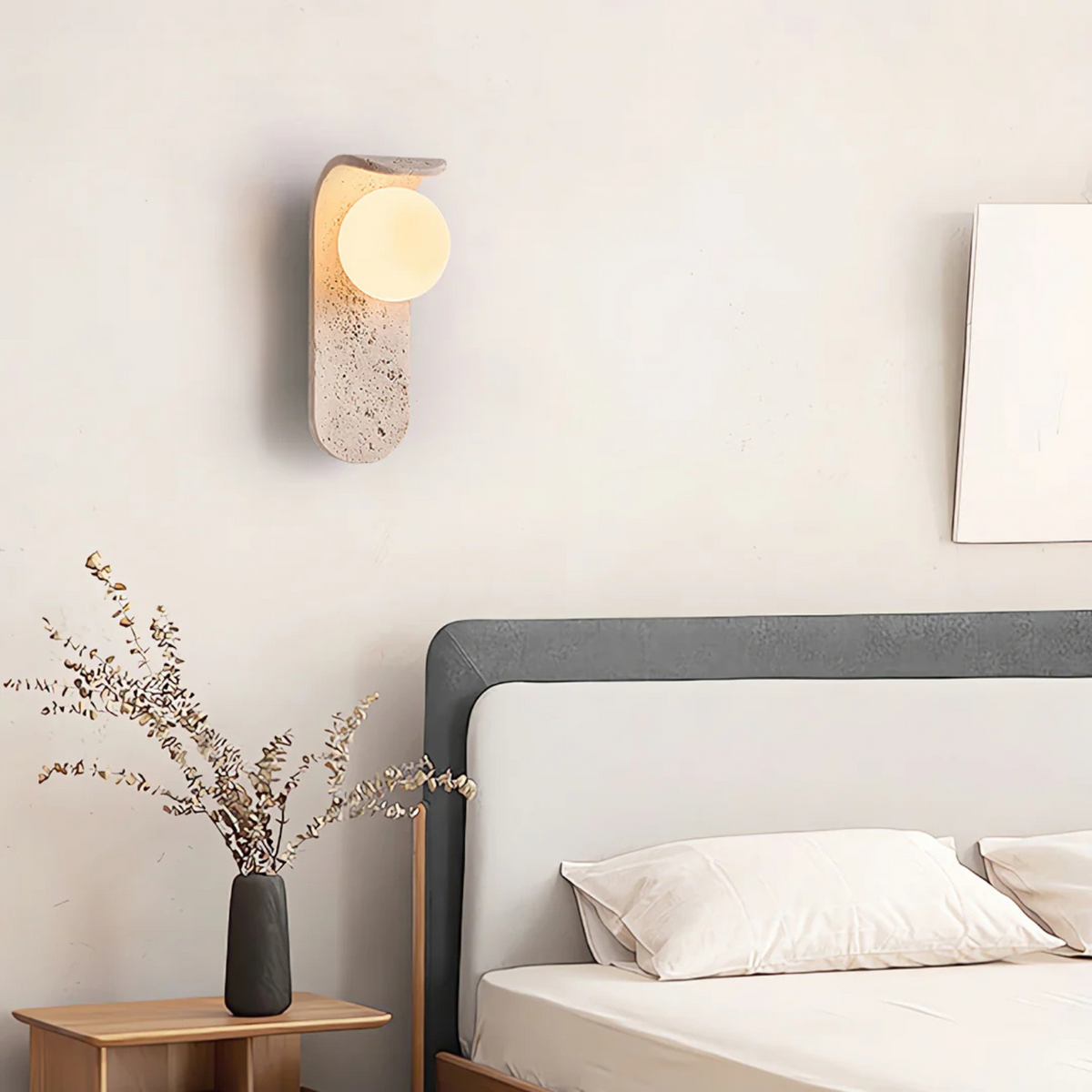 Travertin Wandlamp – Organische Warmte en Tijdloze Elegant