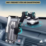 Handyhouder Auto GripTech | Sterke Zuignap-Hechting | 360° Rotatie | Eenhandbediening