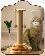 Kat Draaitafel Krabpaal – Grappige Interactieve Kattenstok en Sisal Krabbord voor Plezier en Beweging