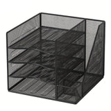 IJzeren papierorganizer en boekensteun | Bureau organizer | Documenthouder voor kantoor of thuis