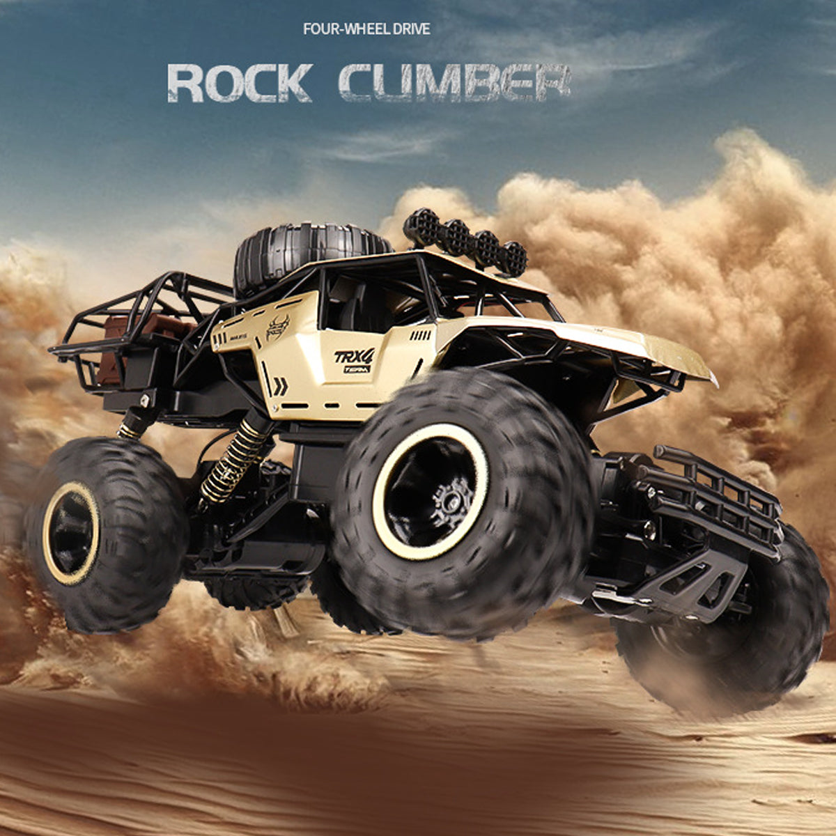TerraX Elite 4-wielige RC-monstertruck – Offroad-krachtpatser op schaal 1:12 met een topsnelheid van