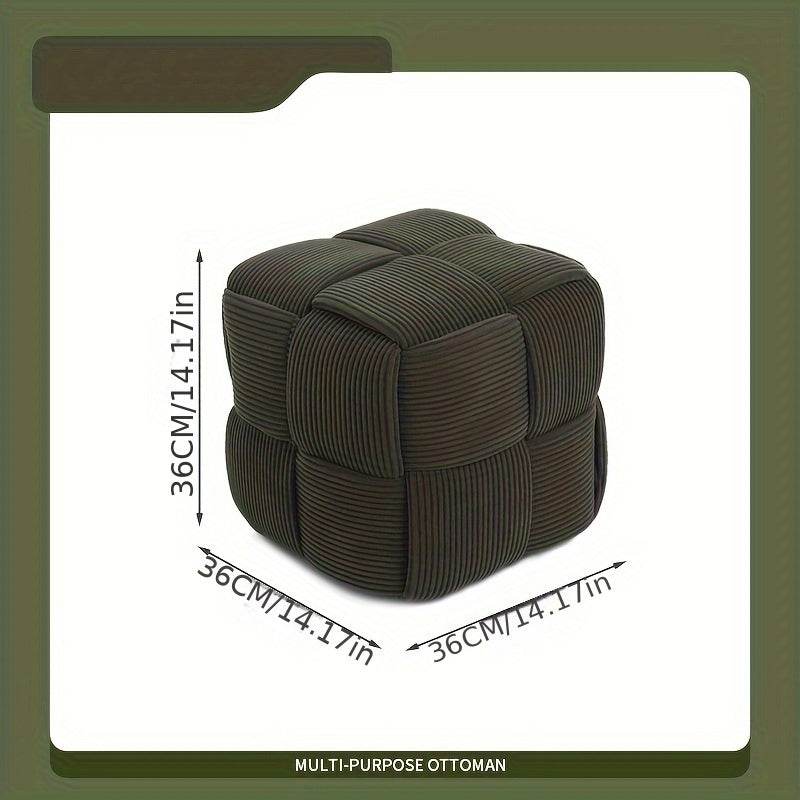 CordyCube Ottoman – Chic Ontwerp en Comfort in Één