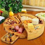 Bamboe Delights Kaas- en Snackplank Set – Origineel en Praktisch voor Gezellige Momenten