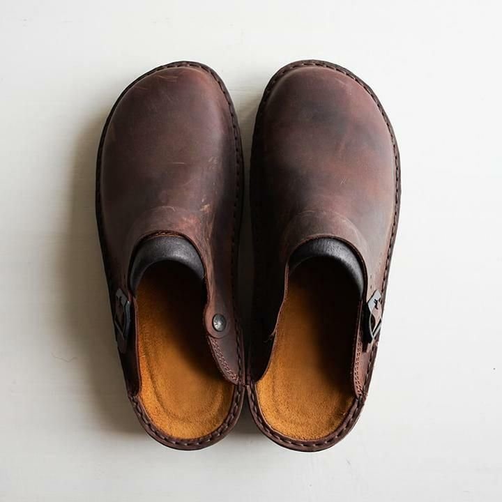 Orthopedische Leren Pantoffels voor Heren | Comfort & Ondersteuning voor Elke Dag