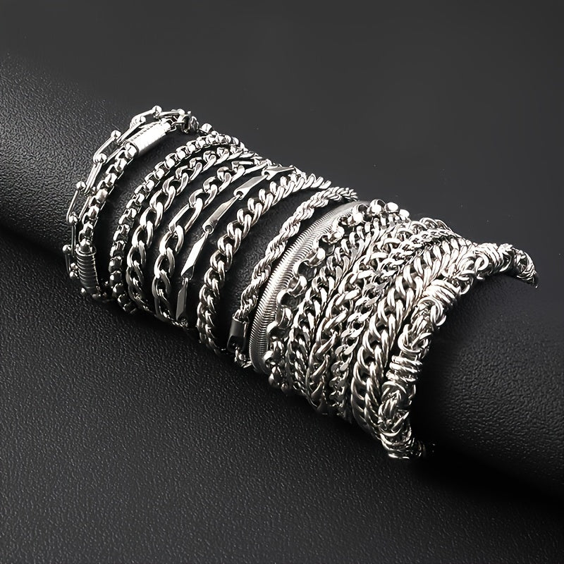 UrbanSteel Armbandenset – Stoer en Trendy voor Heren