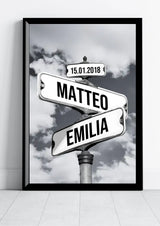 Straatnaamborden Poster voor Stellen
