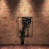 Zebra Silhouet Wanddecoratie - Stijlvolle Elegantie voor Je Ruimte