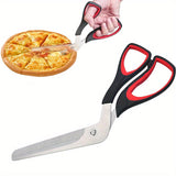 Multifunctionele RVS Pizza Schaar met Comfort Grip – Gemakkelijk Snijden van Pizza en Meer