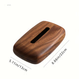 Walnoten Tissuebox Houder – Elegant en Functioneel Design