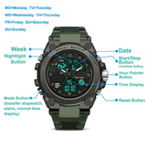 ⌚Sportieve Dual-Display Mode Multifunctionele waterdichte verlichte herenarmbandhorloge