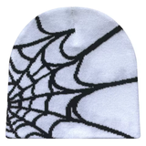 Beanie Muts met Spinnenweb Motief – Unisex Breimuts in Streetstyle