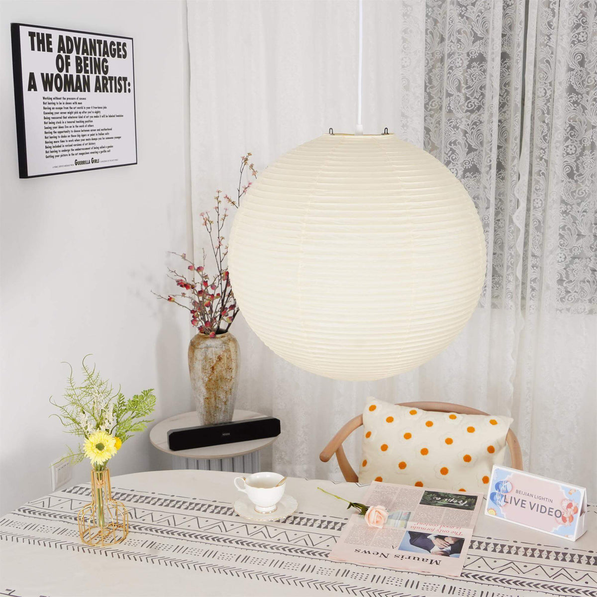 Hanglamp van Papier - Design Verlichting