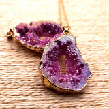 Natuurlijke Kristallen Geode Hanger – Gaia