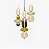 Moderne Hanglamp met Gekleurd Glas
