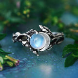 Stijlvolle Maansteen Statement Ring – Iris