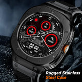 Rugged Roestvrijstalen Behuizingsset voor Samsung Galaxy Watch Ultra