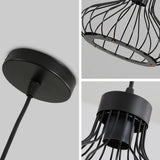 Moderne Industriële Metalen Hanglamp – Verstelbaar Vintage Zwart Ontwerp