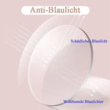Modieuze randloze blauwlichtfilter leesbril