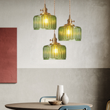 Kristallen hanglamp met verstelbare hoogte in vintage stijl