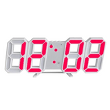 Nyvox | Futuristische LED Wandklok met 3D Technologie | Moderne Digitale Tijdsweergave voor Woonkamer en Kantoor | Eenvoudige Bediening | Stijlvolle Muurdecoratie | Minimalistisch Design | Display Digitaal