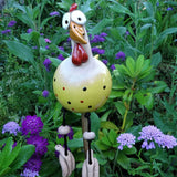 Speelse Tuinkippen Decoratie - Vrolijke Buitenaccessoires