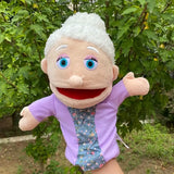 Lila Schattige Handpop - Creatief Speelgoed voor Kinderen