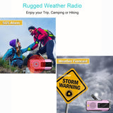 Daykit Draagbare AM/FM Radio – Met Zonnepaneel en Zaklamp