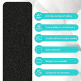 Norvo | 10-Pack Antislip Trapstrips – 80-Grip Zware Rubber voor Binnen & Buiten