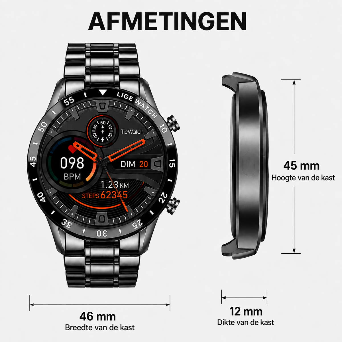 Luxe 4G Smartwatch - Voor Bellen en Connectiviteit met Stijl
