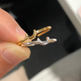 Minimalistische Halve Maan Ring - Nova