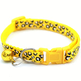 Set van 6 Leopardprint Kattenhalsbanden – Verstelbaar en Veilig met Bel