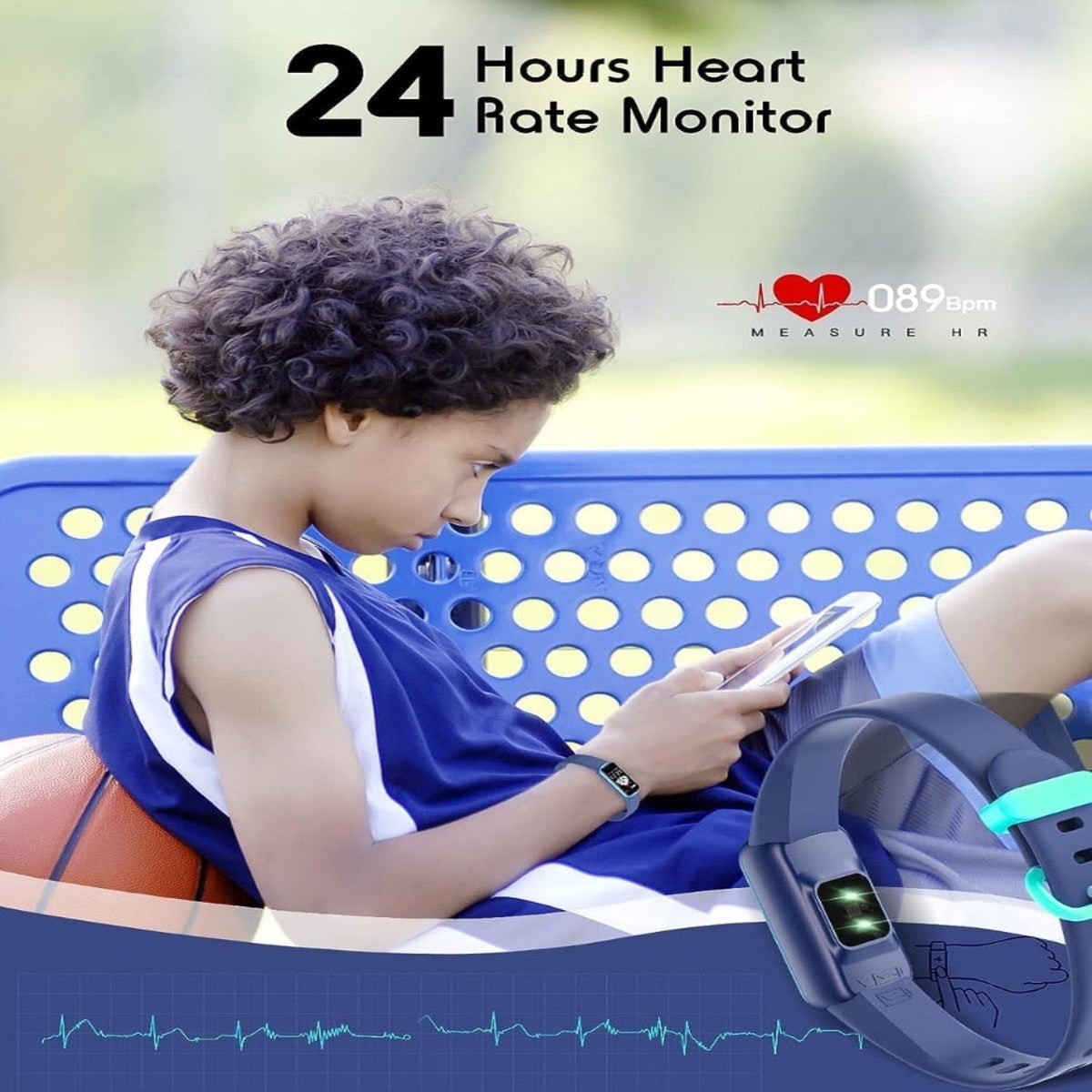 Kinder-Smartwatch met GPS, Fitness-tracking en Gezondheidsfuncties – Viona
