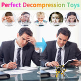 Vormbaar Anti-Stress Fidget Spinner voor Kinderen & Volwassenen – Set van 4