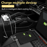 200W Auto-omvormer – DC 12V naar 220V AC met USB-C & Snelladen functie