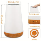 Dimbare Touchlamp met 13 RGB-kleuren – Perfect voor de Slaapkamer, Bedlampje en Nachtlicht