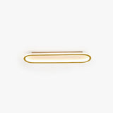 Minimalistisch Elliptische LED Plafondlamp Metaal/Acryl Zwart/Goud/Roségoud