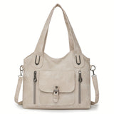 Vintage-Stijl Vegan Leren Schoudertas - Marivelle