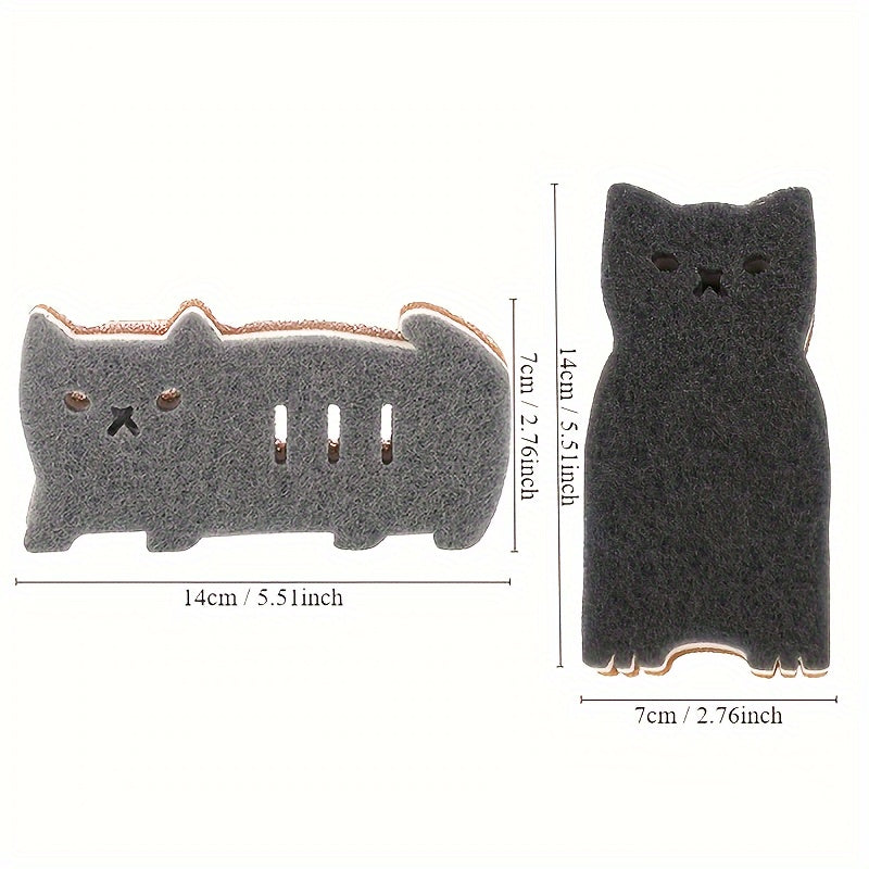 Purrfect Clean Katten Sponzenset – Duurzaam, Schattig en Superfunctioneel